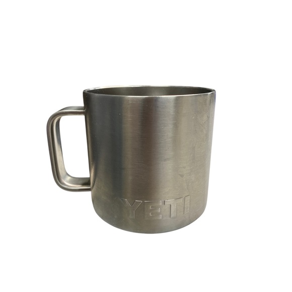 Yeti Other - Yeti Silver Rambler Mug with Minimalist Design